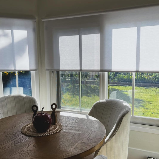 Serena Light Filtering Fabric Roller Shades - MorraHome