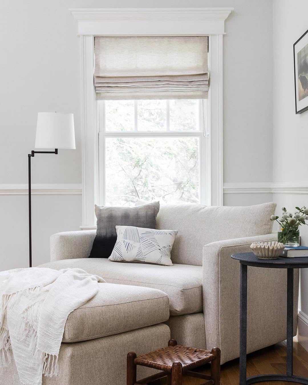 Custom Linen Roman Shades, Blackout & Cordless Options, Morrahome