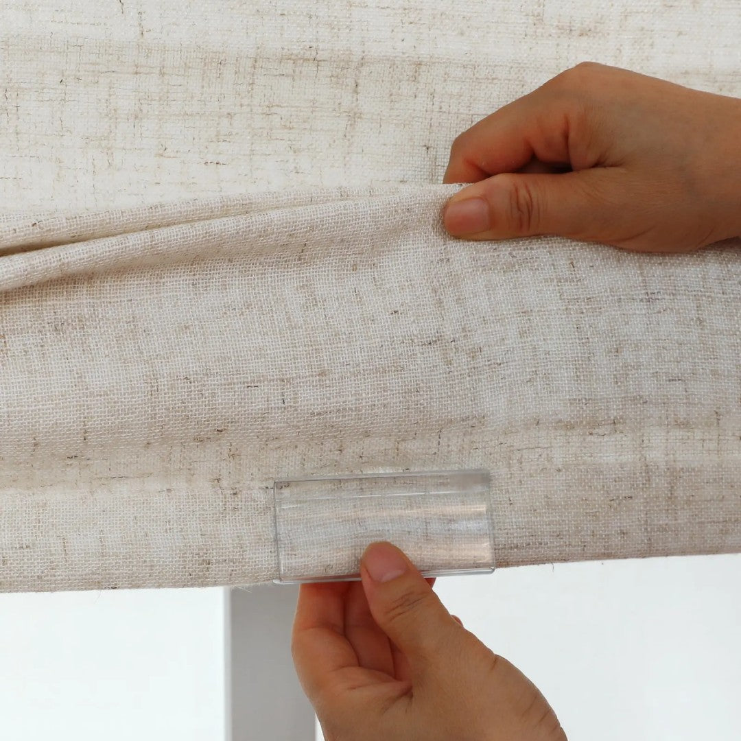 Custom Linen Roman Shades, Blackout & Cordless Options, Morrahome