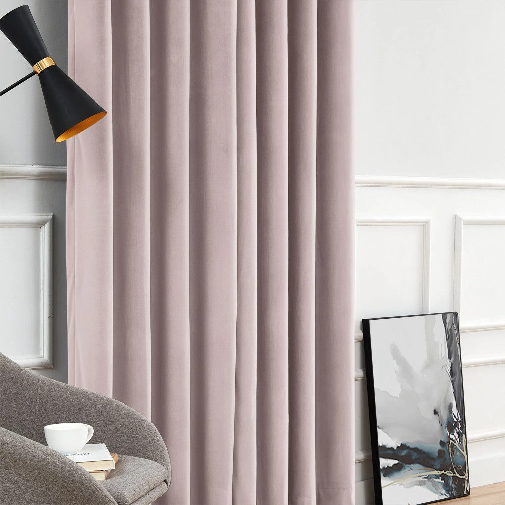 Elara Soft 100% Blackout Velvet Curtains - MorraHome