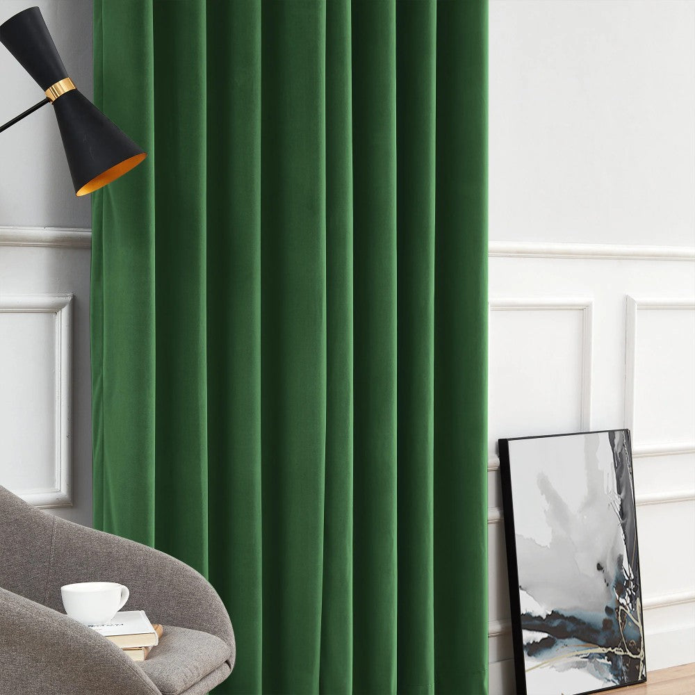 Elara Soft 100% Blackout Velvet Curtains - MorraHome