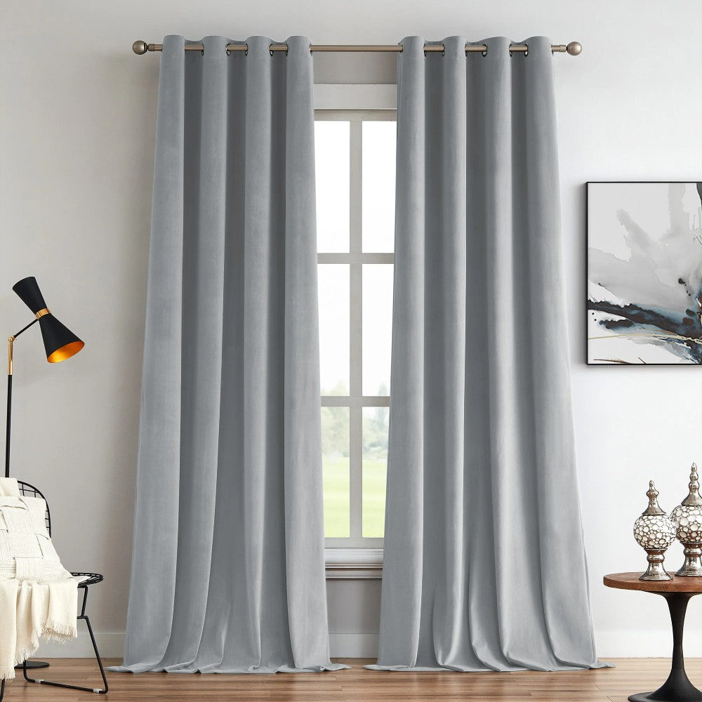 Elara Soft 100% Blackout Velvet Curtains - MorraHome