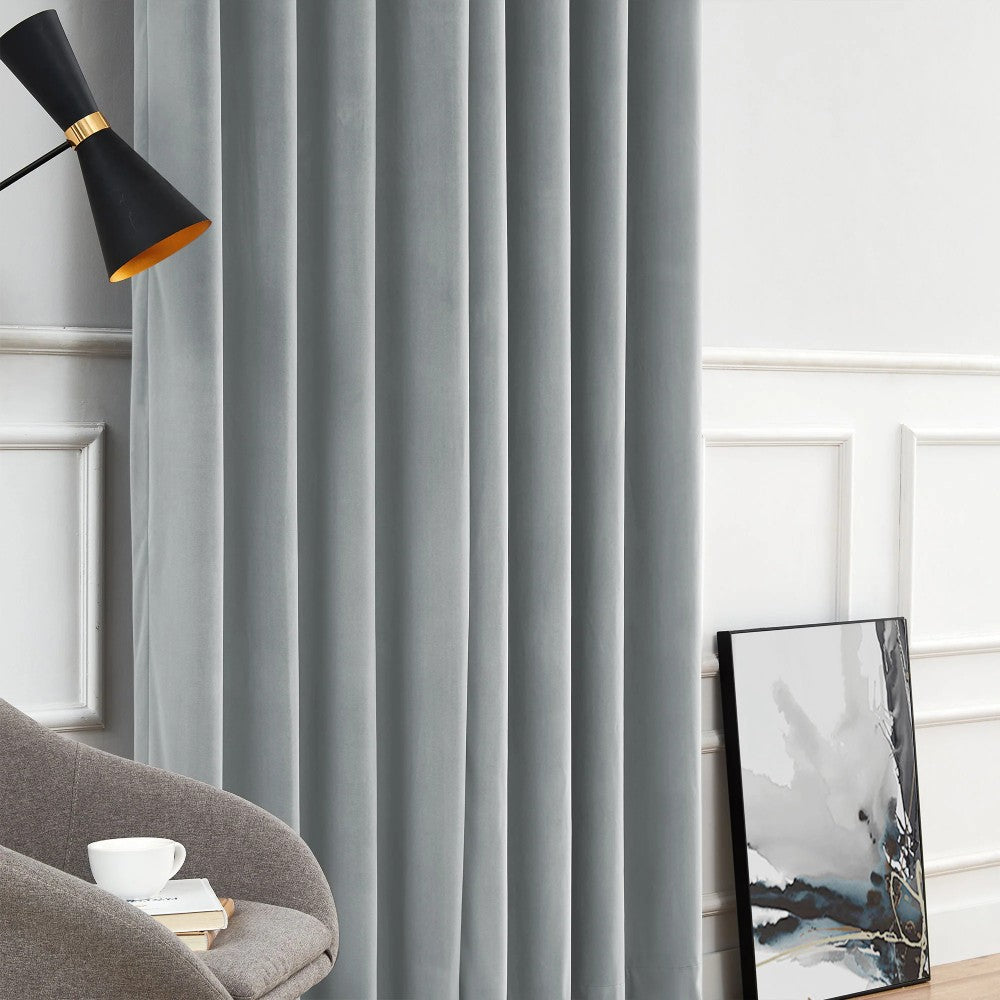 Elara Soft 100% Blackout Velvet Curtains - MorraHome