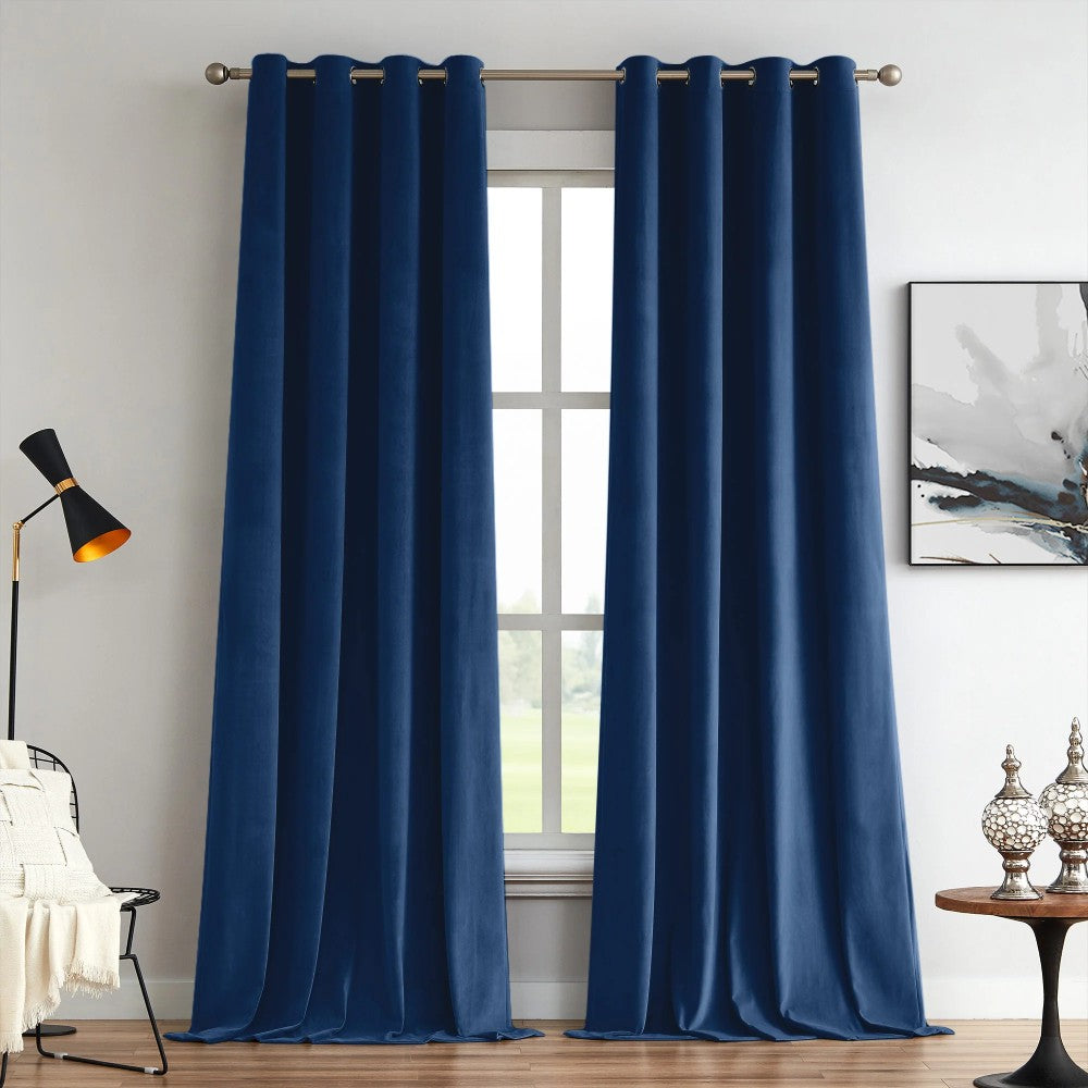 Elara Soft 100% Blackout Velvet Curtains - MorraHome