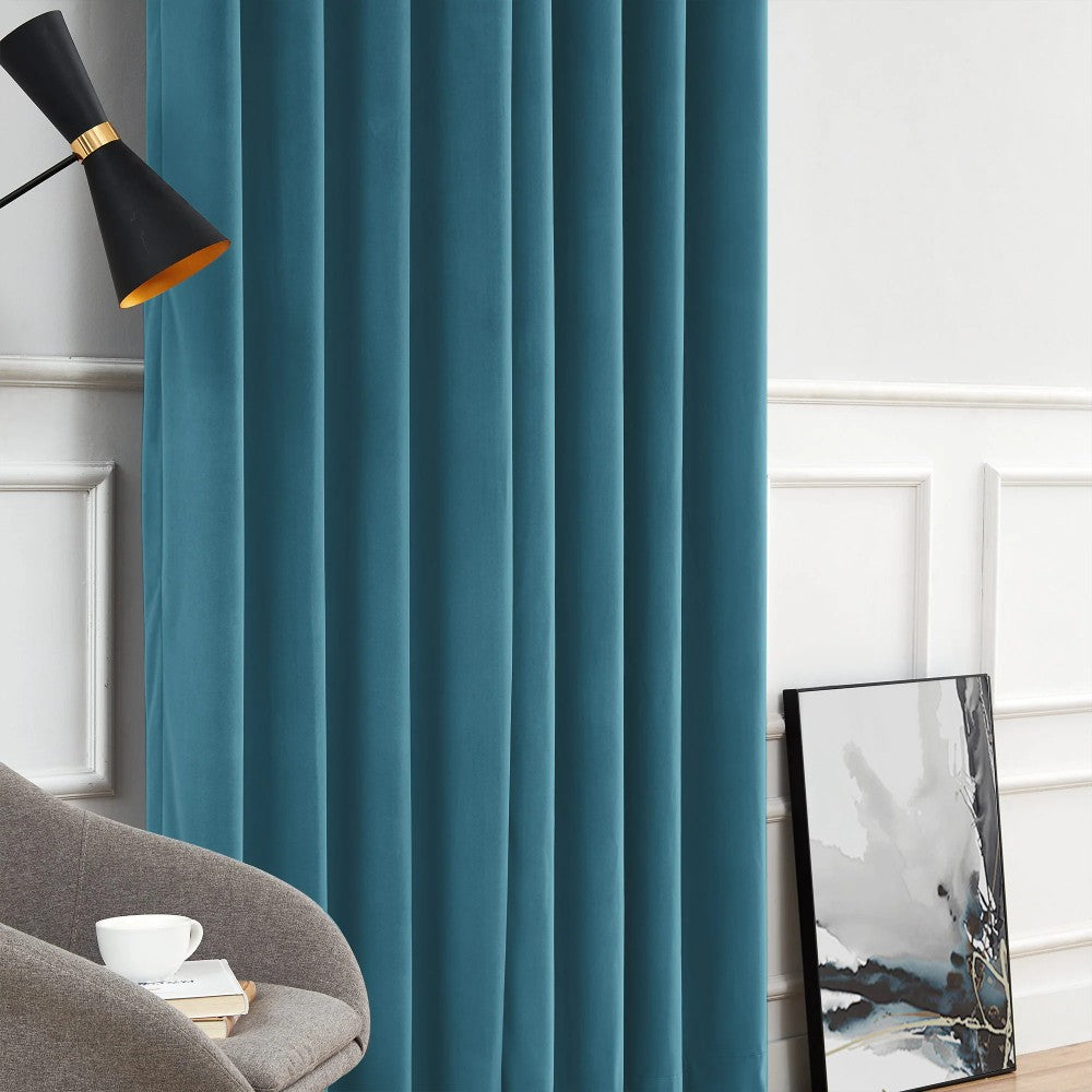 Elara Soft 100% Blackout Velvet Curtains - MorraHome