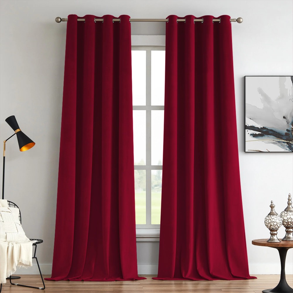 Elara Soft 100% Blackout Velvet Curtains - MorraHome