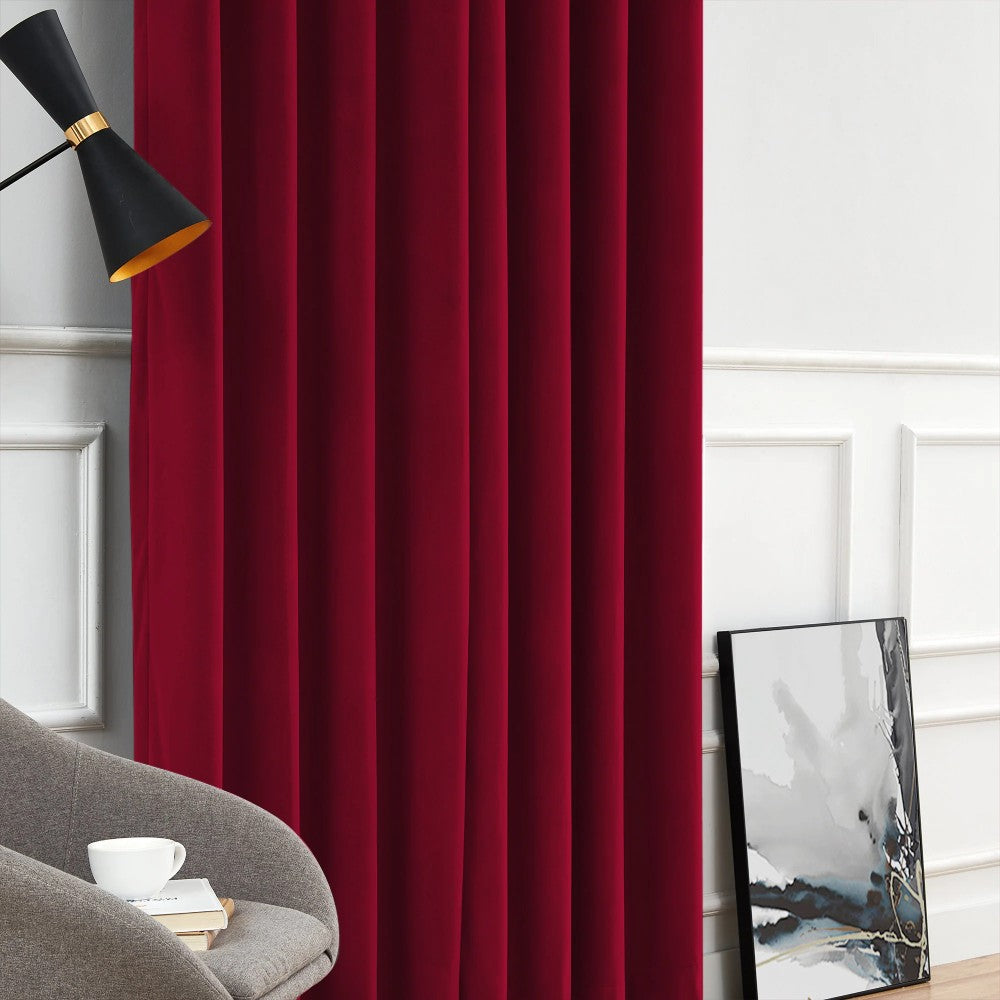 Elara Soft 100% Blackout Velvet Curtains - MorraHome