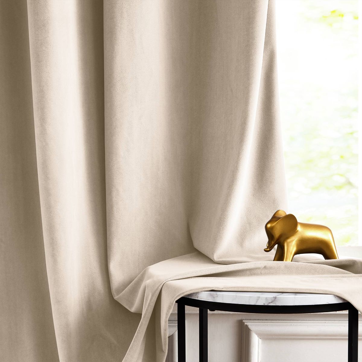 Elara Soft 100% Blackout Velvet Curtains - MorraHome