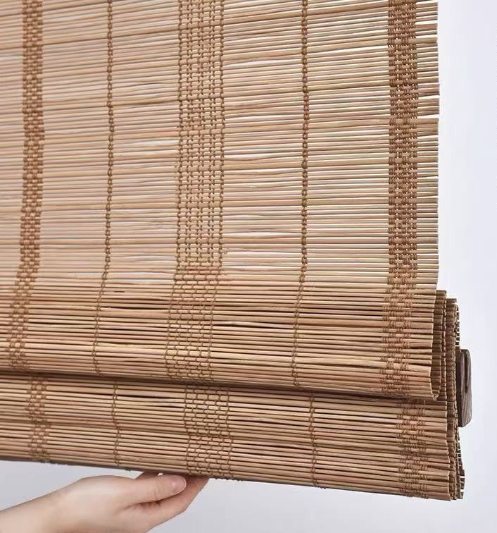 MorraHome Custom Cordless Bamboo Roman Shades for windows