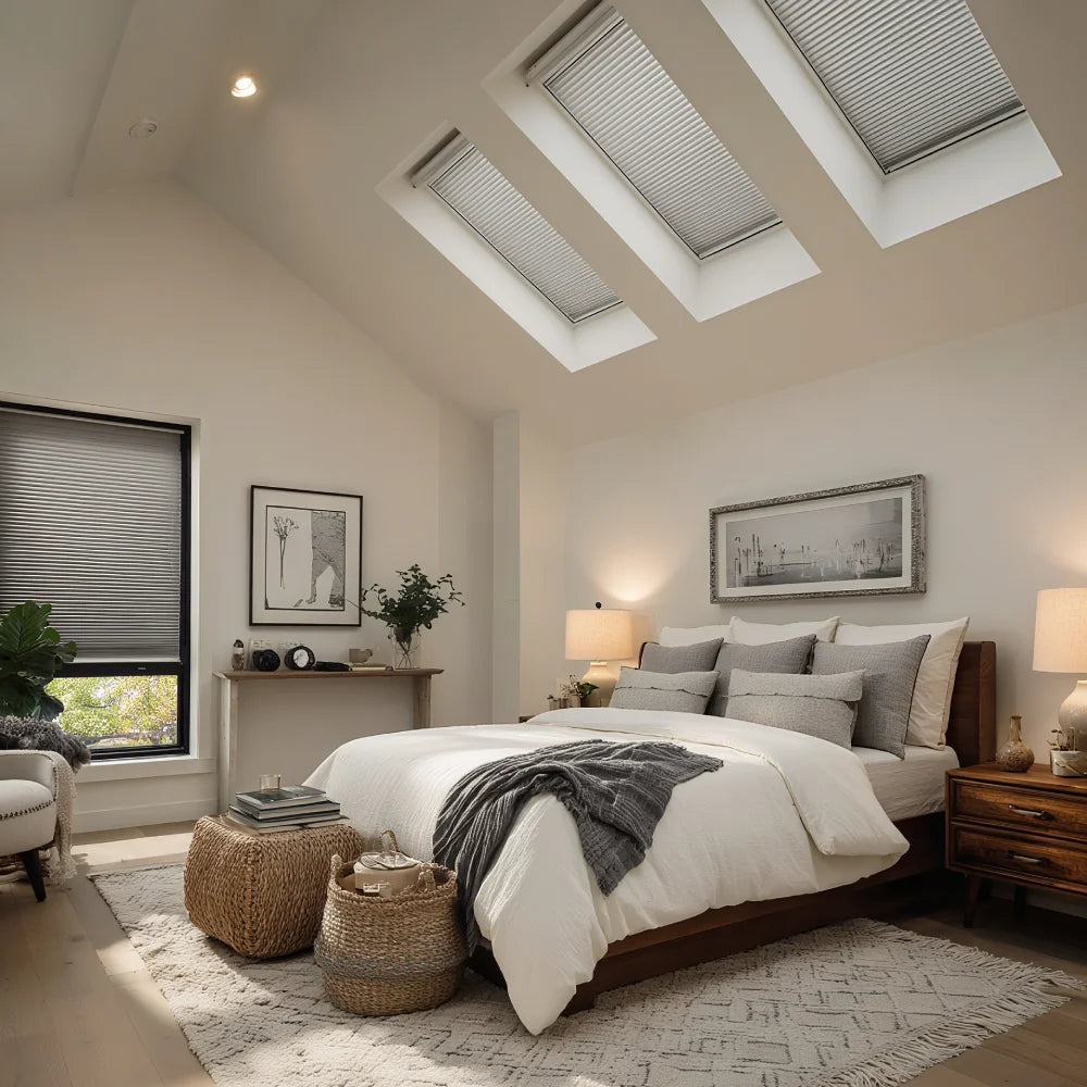 morrahome light gray light filtering skylight cellular shades