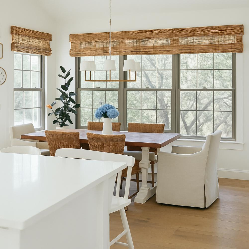 MorraHome Custom Bamboo Roller Shades - MorraHome