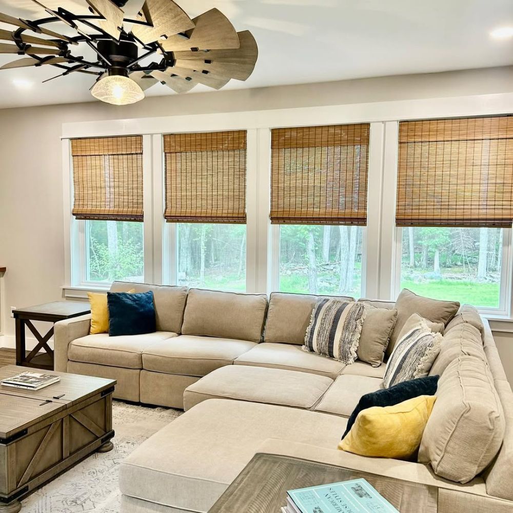 MorraHome Custom Bamboo Roller Shades - MorraHome