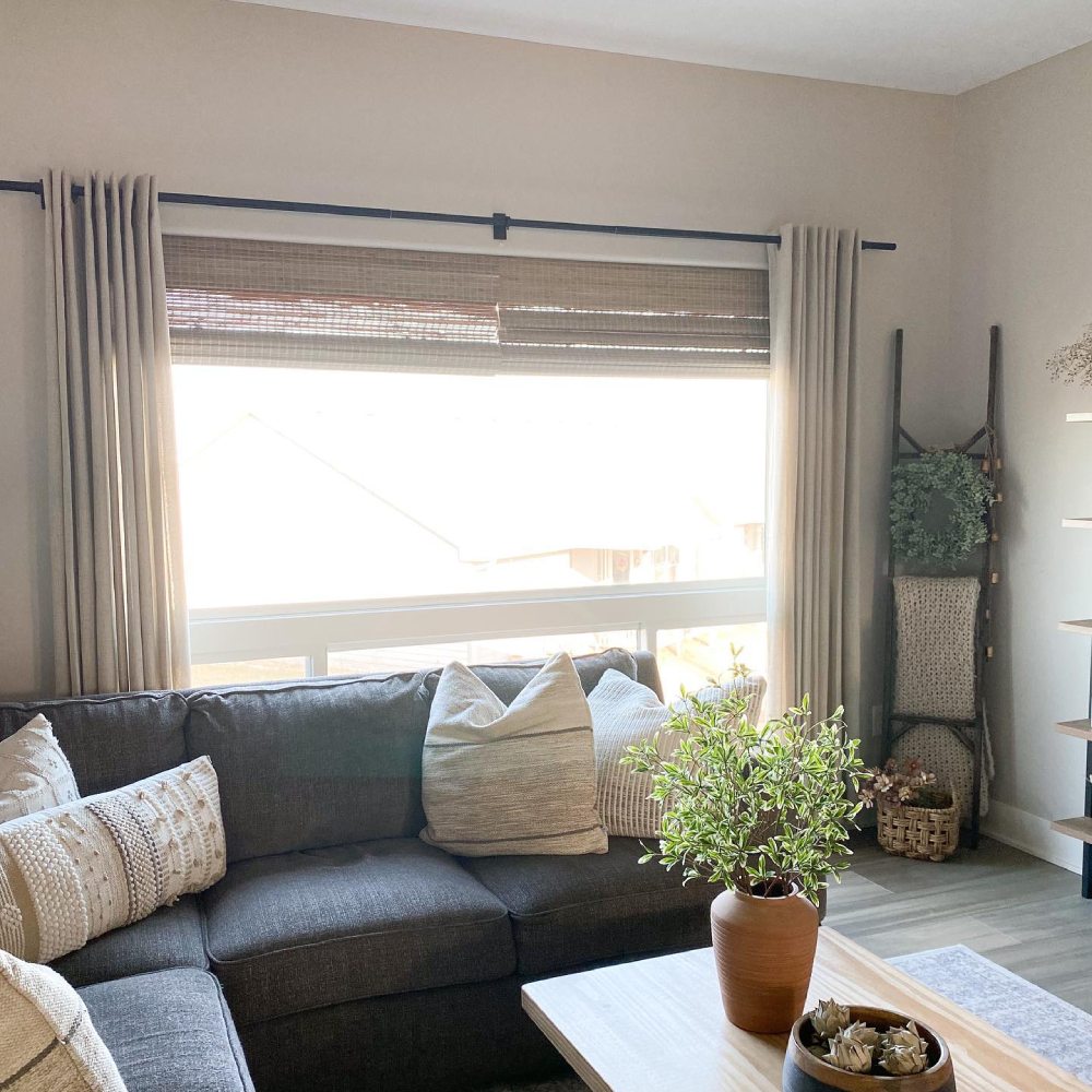 MorraHome Custom cordless Bamboo Roman blinds