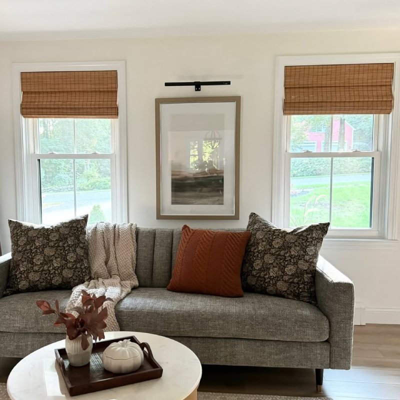 MorraHome Custom Bamboo Roman Shades - MorraHome