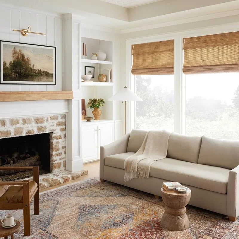 MorraHome Custom Bamboo Woven Wood Shades, Cordless