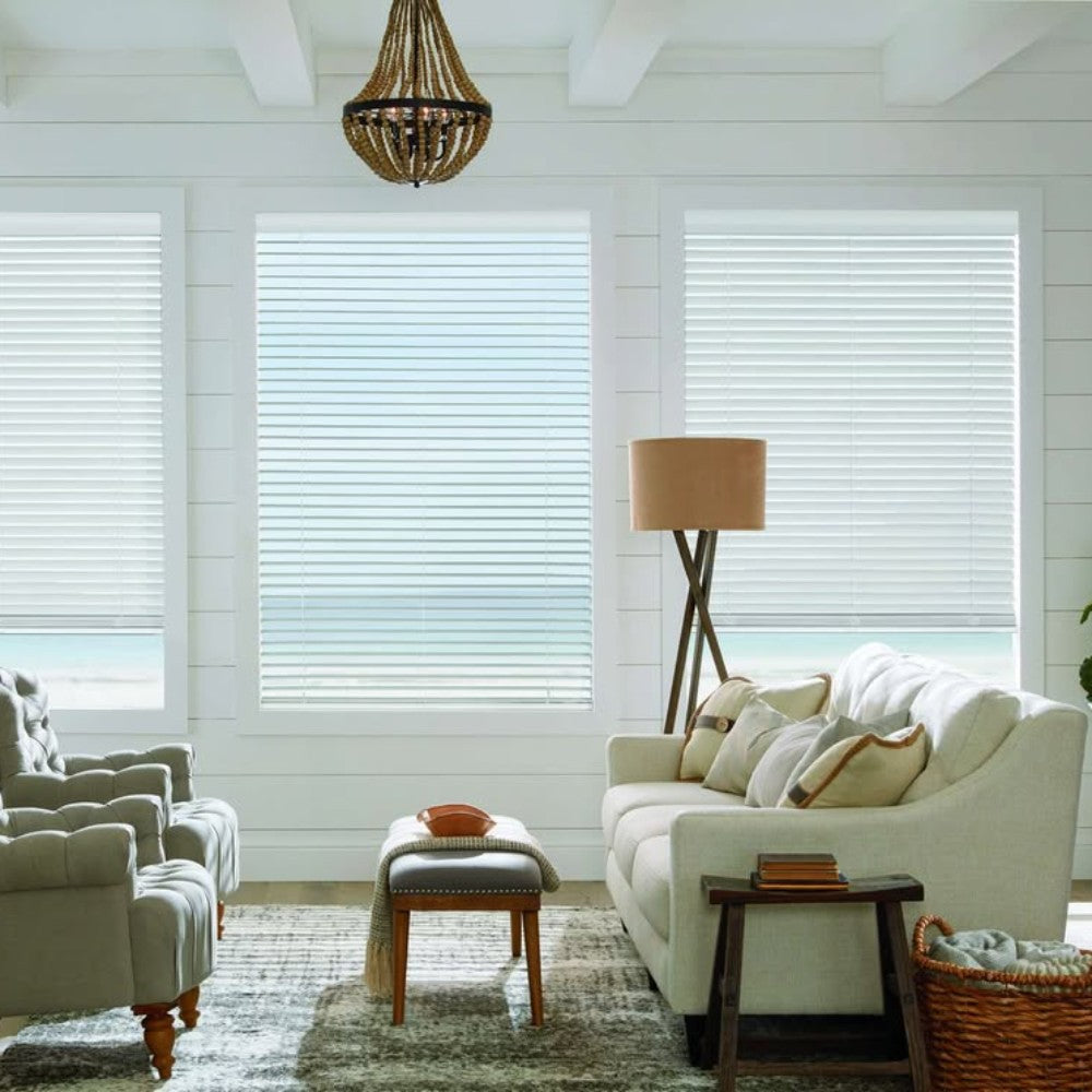 MorraHome Cordless Faux Wood Blinds - MorraHome