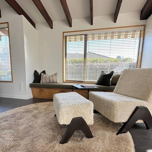 MorraHome Cordless Faux Wood Blinds - MorraHome