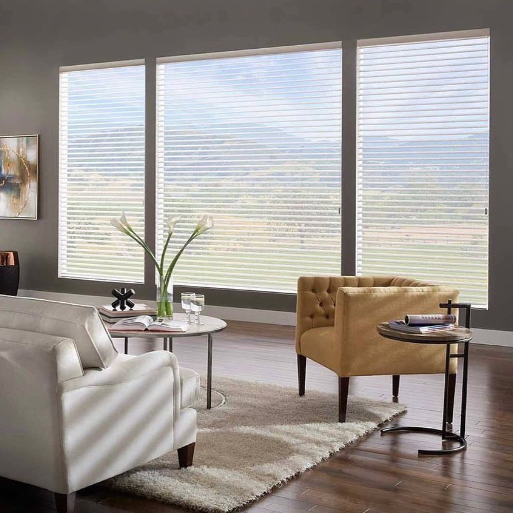 MorraHome Cordless Faux Wood Blinds - MorraHome