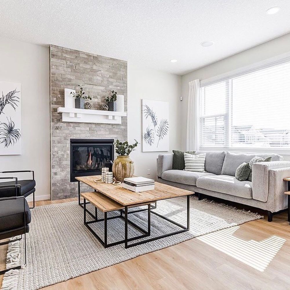 MorraHome Cordless Faux Wood Blinds - MorraHome