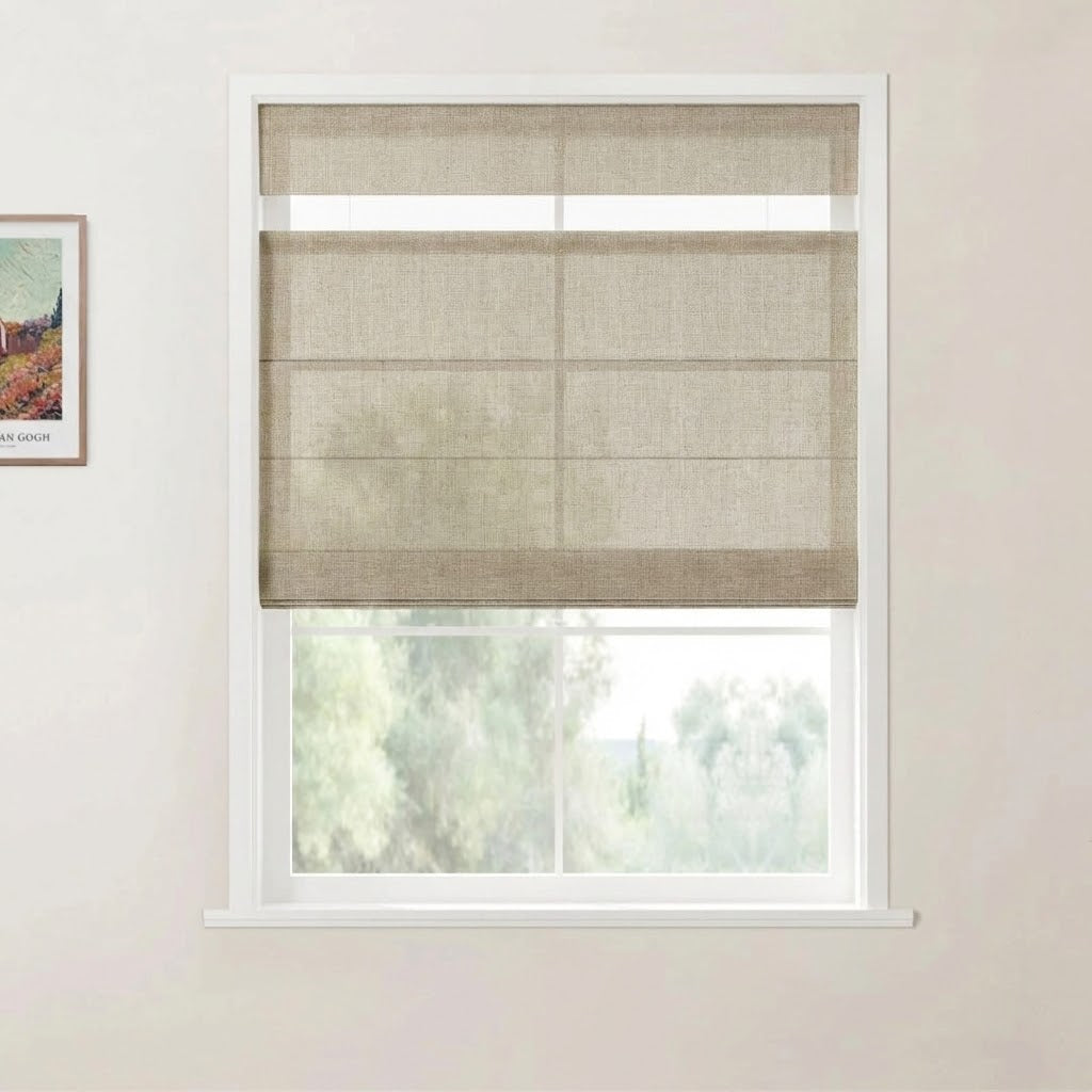 Harper Custom Top Down Bottom Up Roman Shades: Precision Light & Privacy Control