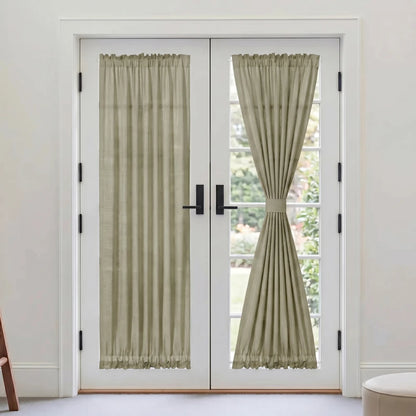 Custom French Door Curtains
