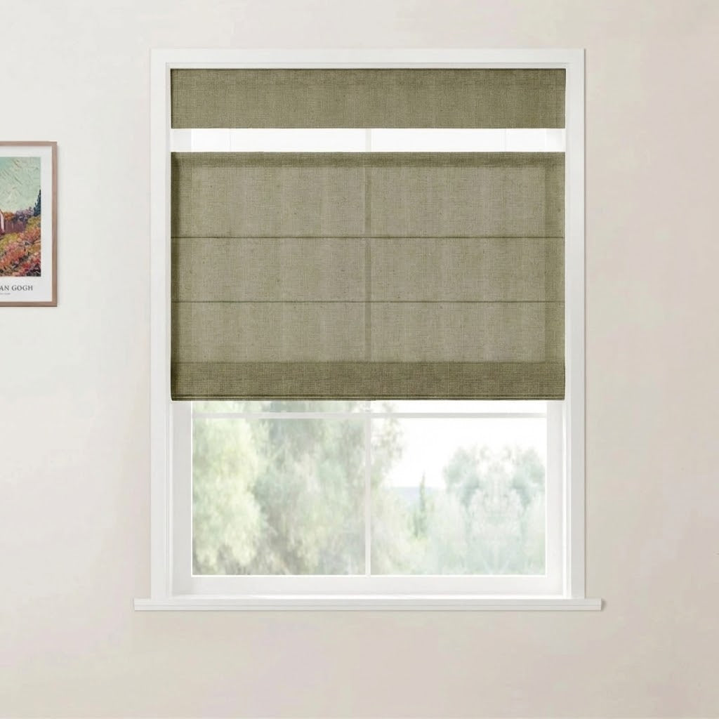 Harper Custom Top Down Bottom Up Roman Shades: Precision Light & Privacy Control