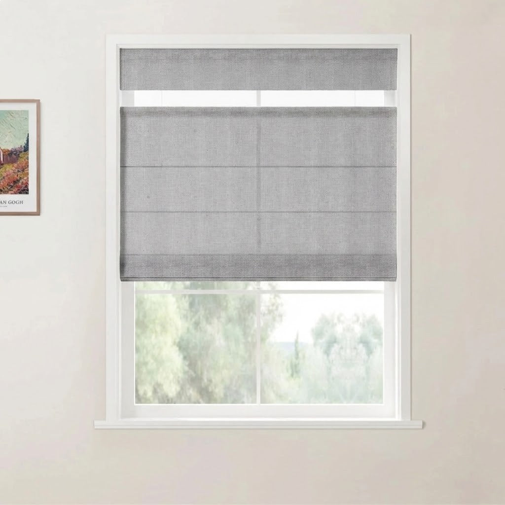 Harper Custom Top Down Bottom Up Roman Shades: Precision Light & Privacy Control