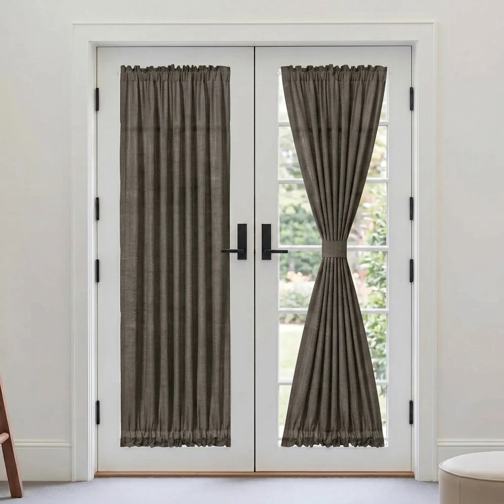 Custom French Door Curtains