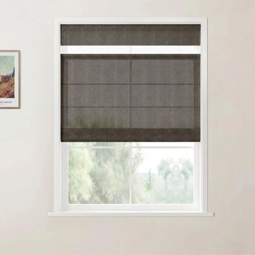 Harper Custom Top Down Bottom Up Roman Shades: Precision Light & Privacy Control