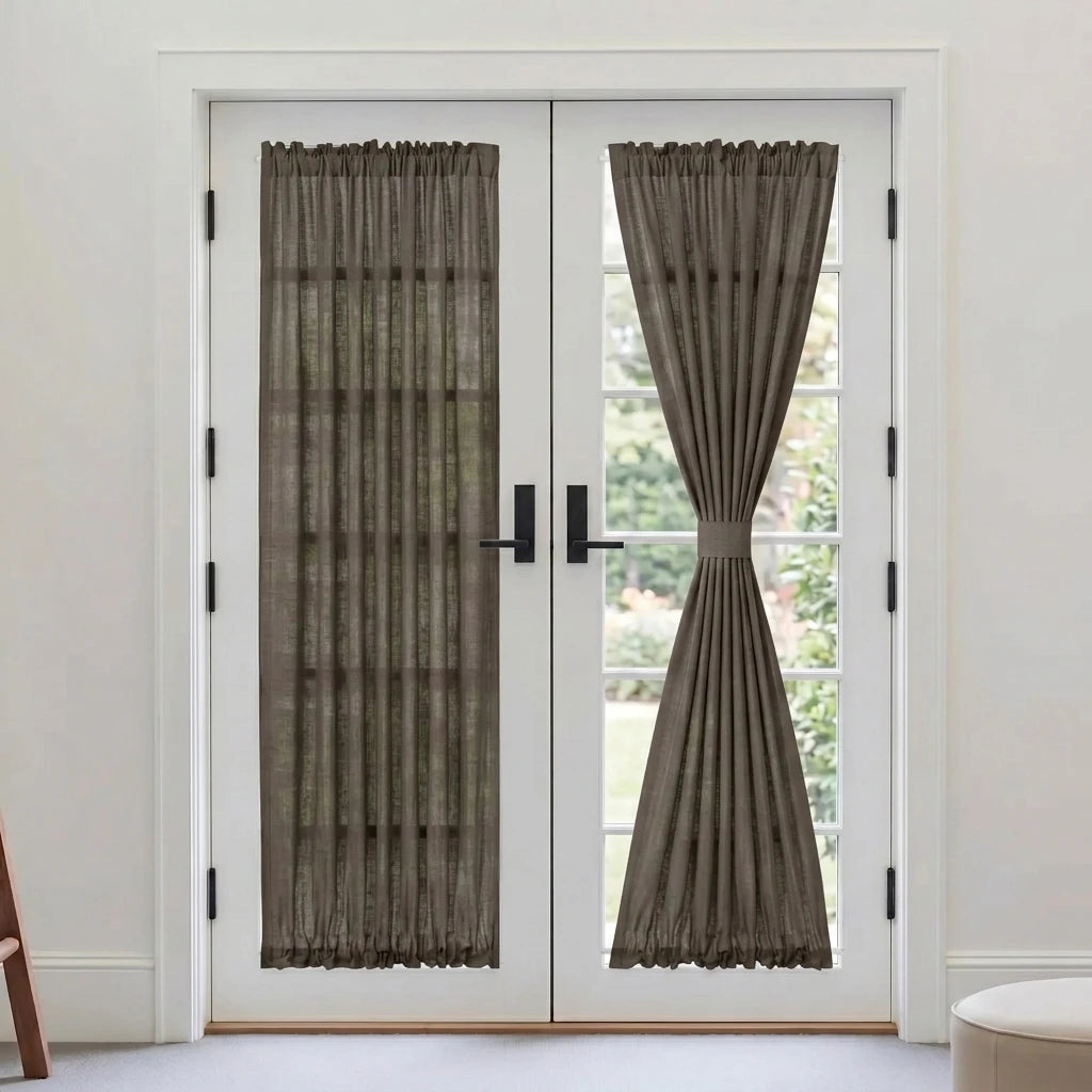 Custom French Door Curtains