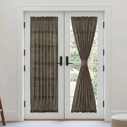 Custom French Door Curtains