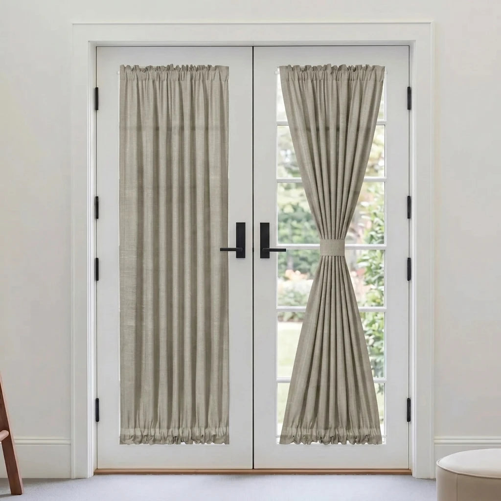 Custom French Door Curtains