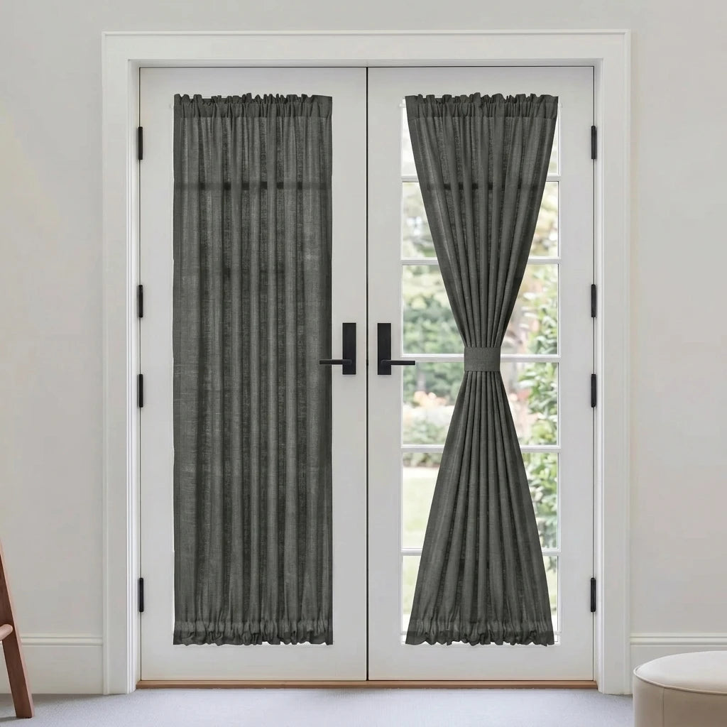 Custom French Door Curtains
