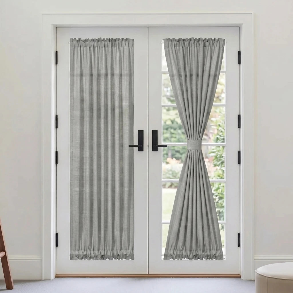Custom French Door Curtains