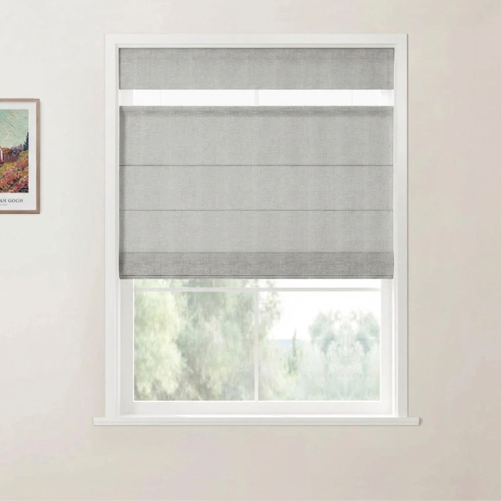 Harper Custom Top Down Bottom Up Roman Shades: Precision Light & Privacy Control