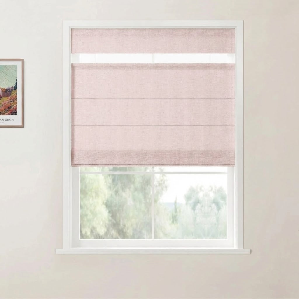Harper Custom Top Down Bottom Up Roman Shades: Precision Light & Privacy Control