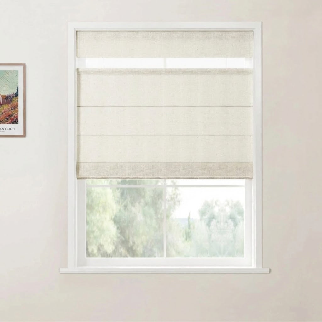 Harper Custom Top Down Bottom Up Roman Shades: Precision Light & Privacy Control