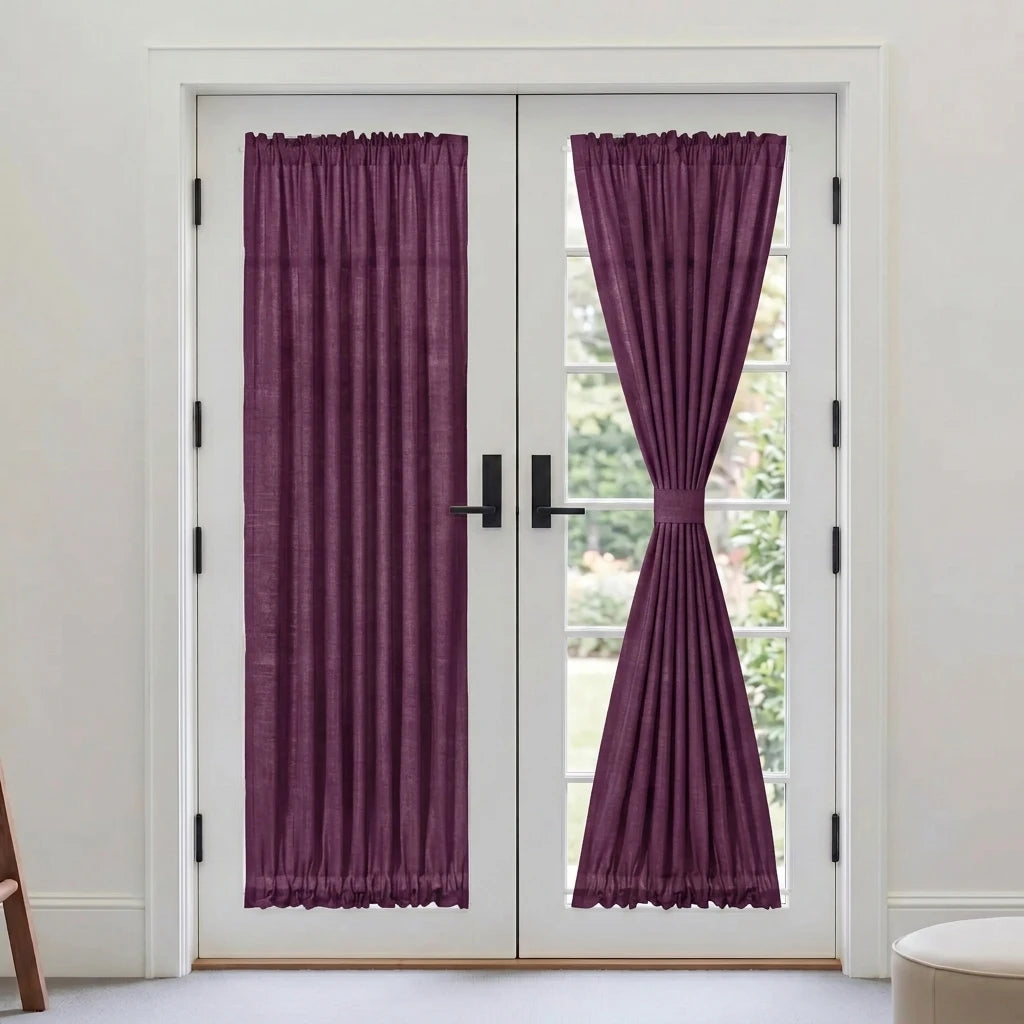 Custom French Door Curtains
