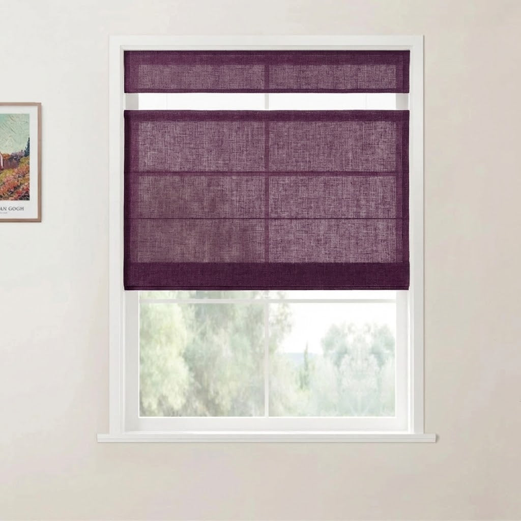 Harper Custom Top Down Bottom Up Roman Shades: Precision Light & Privacy Control