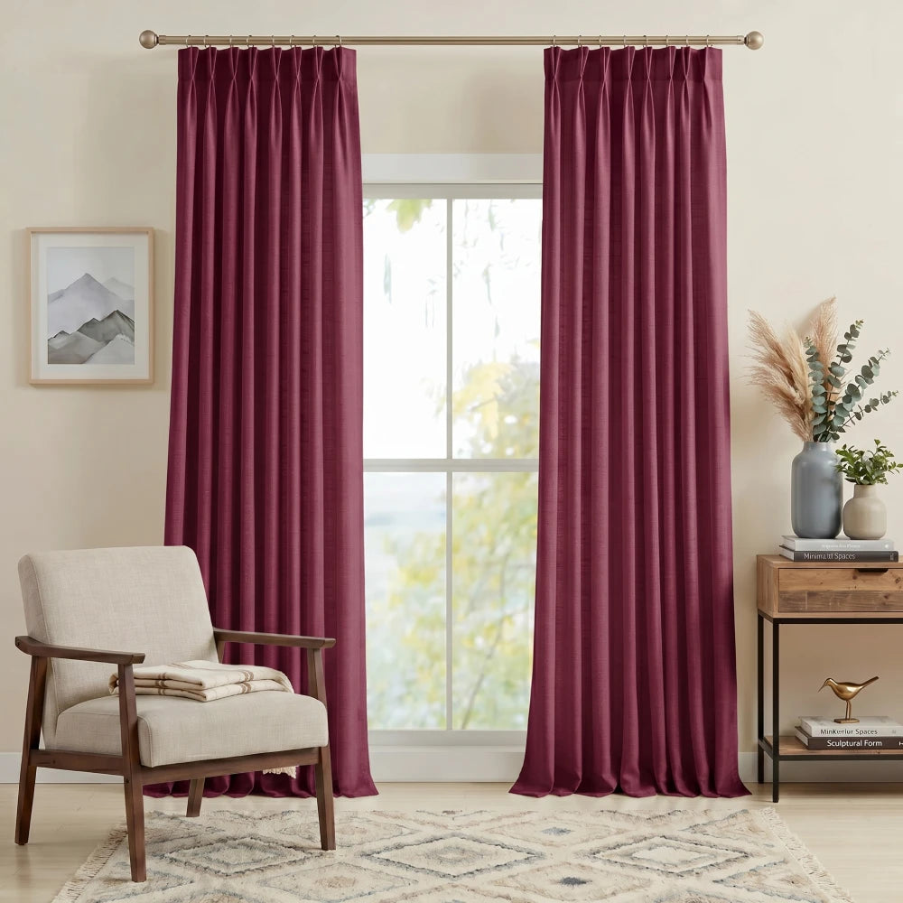 Harper Premium Custom Pinch Pleat Linen Curtains