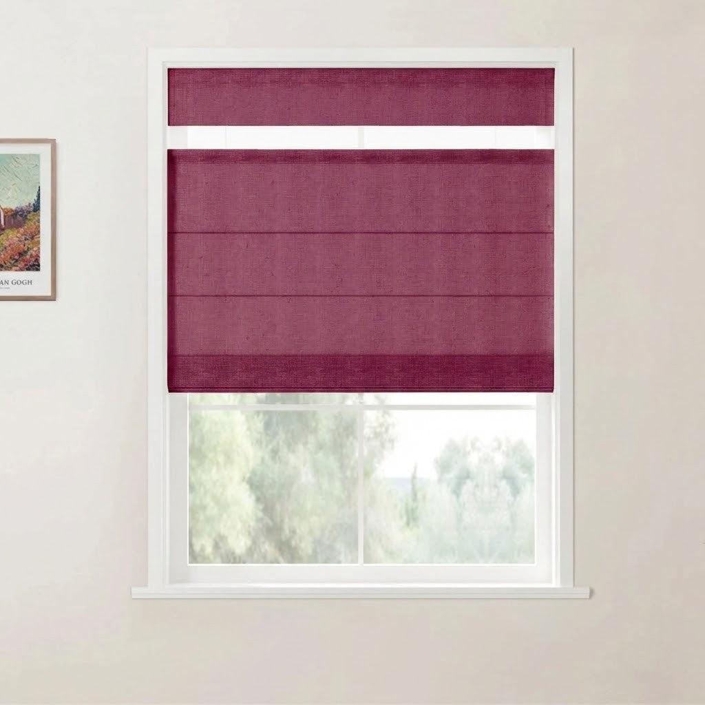 Harper Custom Top Down Bottom Up Roman Shades: Precision Light & Privacy Control