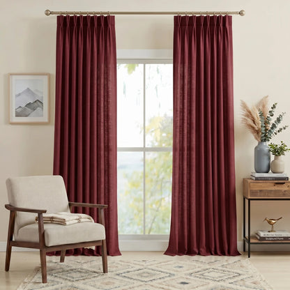Harper Premium Custom Pinch Pleat Linen Curtains