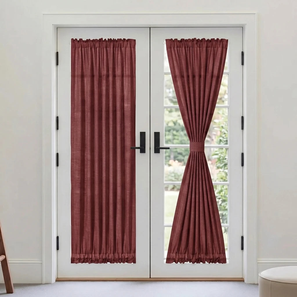 Custom French Door Curtains