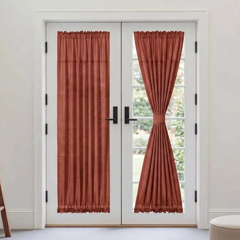 Custom French Door Curtains