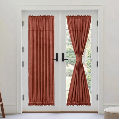 Custom French Door Curtains