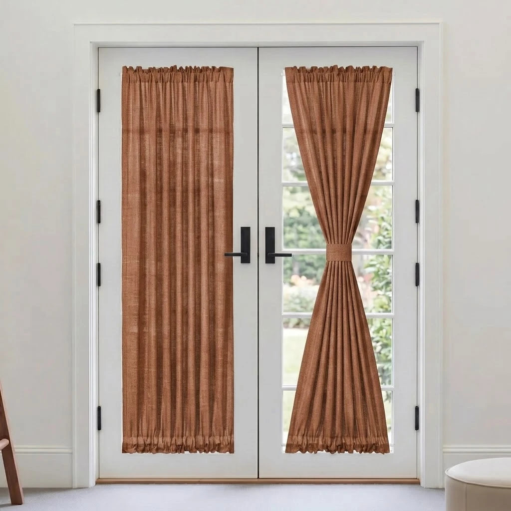 Custom French Door Curtains