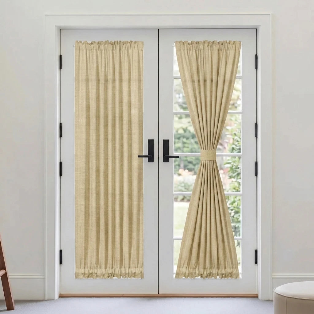 Custom French Door Curtains