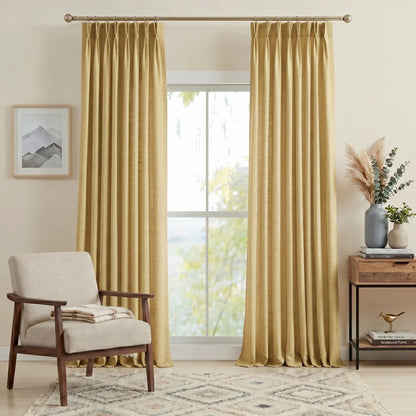 Harper Premium Custom Pinch Pleat Linen Curtains