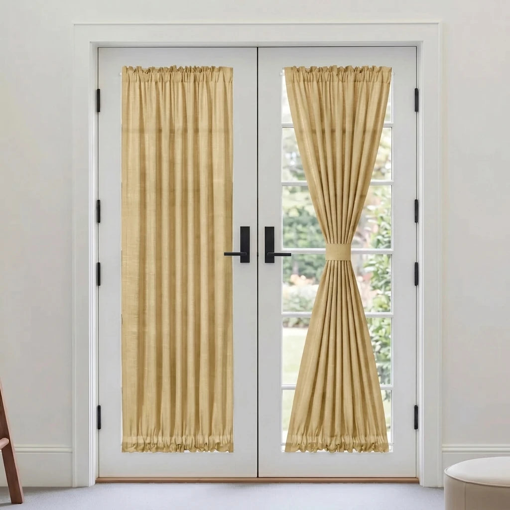 Custom French Door Curtains