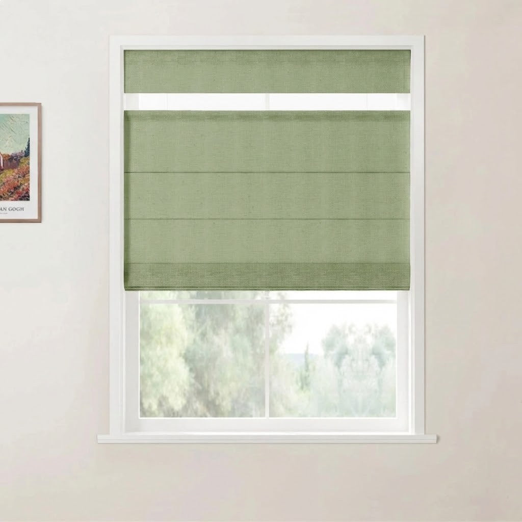 Harper Custom Top Down Bottom Up Roman Shades: Precision Light & Privacy Control